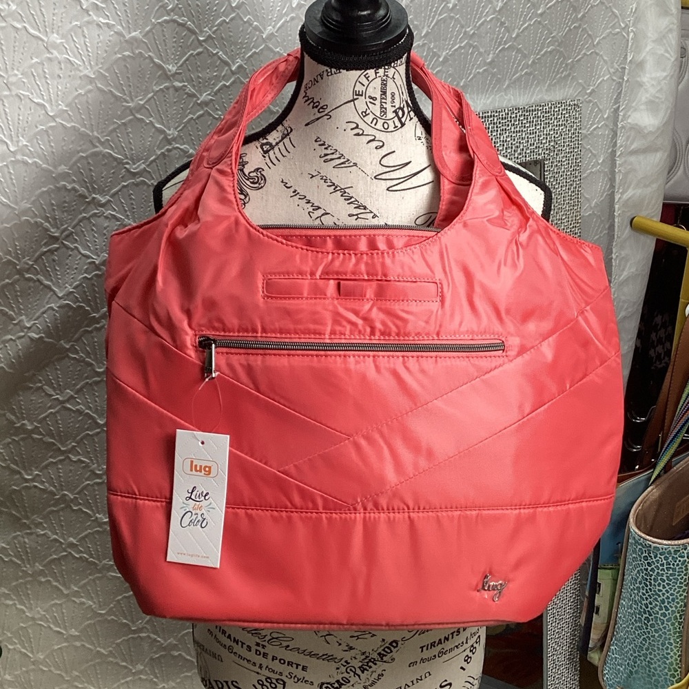 Lug Gondola SE - Watermelon 🍉 🍉 Ice Pop BNWT Women's Vibrant Coral Tote Bag